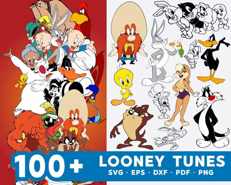 Looney Tunes SVG Bundle 100+ Files For Cricut & Silhouette