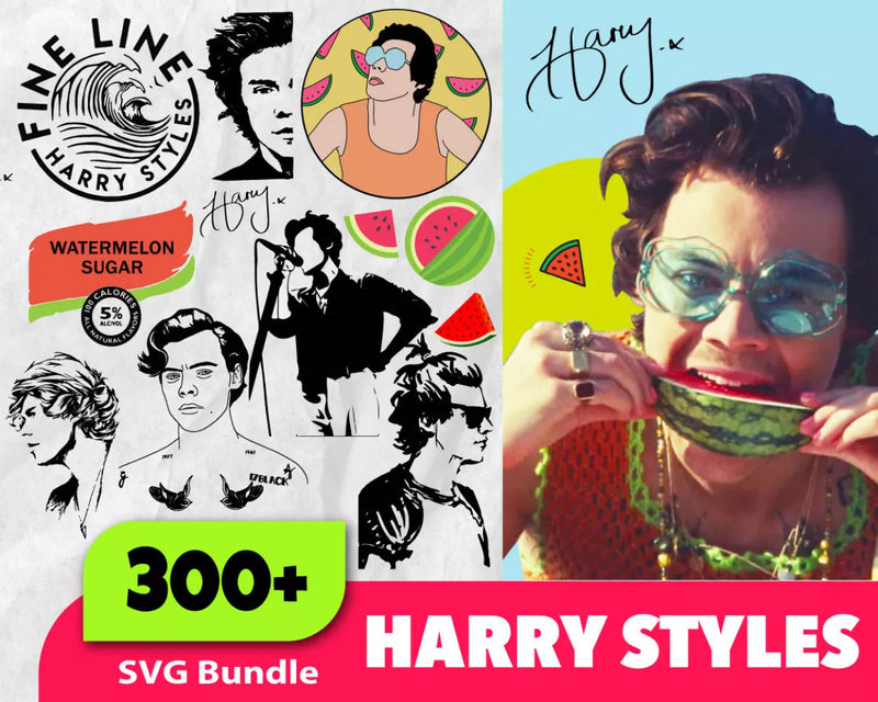 Harry Styles SVG Bundle 300+ Files For Cricut & Silhouette