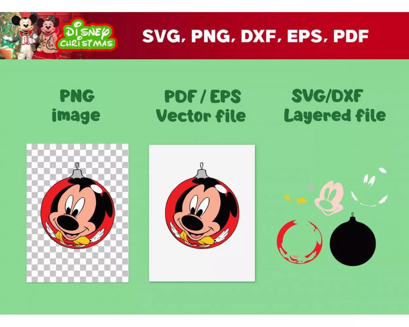 Mickey Christmas SVG, Disney Christmas SVG, Minnie Christmas SVG, Mickey Mouse Cricut Designs