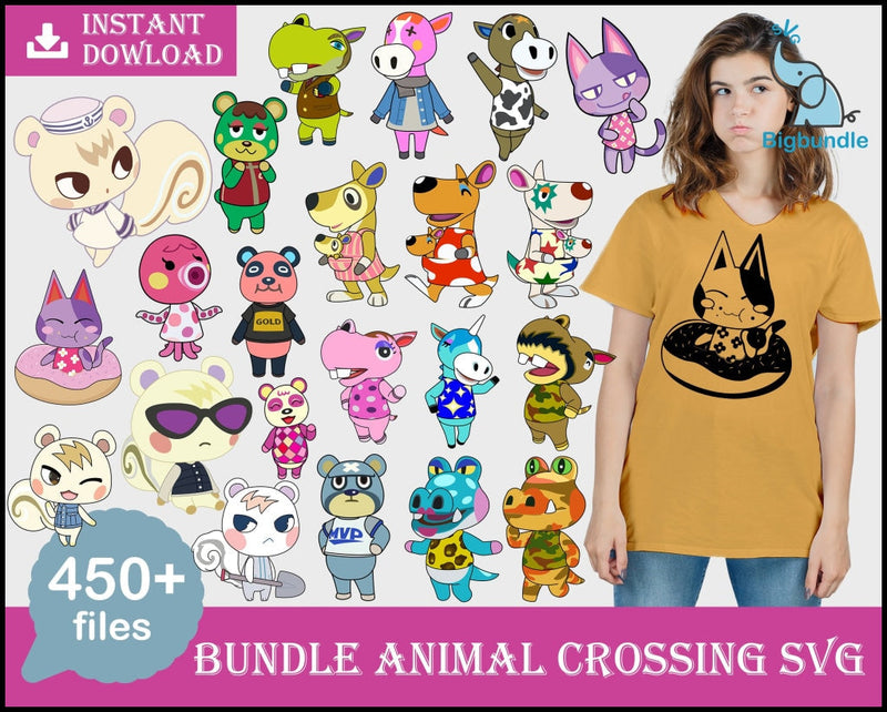 1000+ Animal crossing SVG vectors, Bundle animal crossing svg