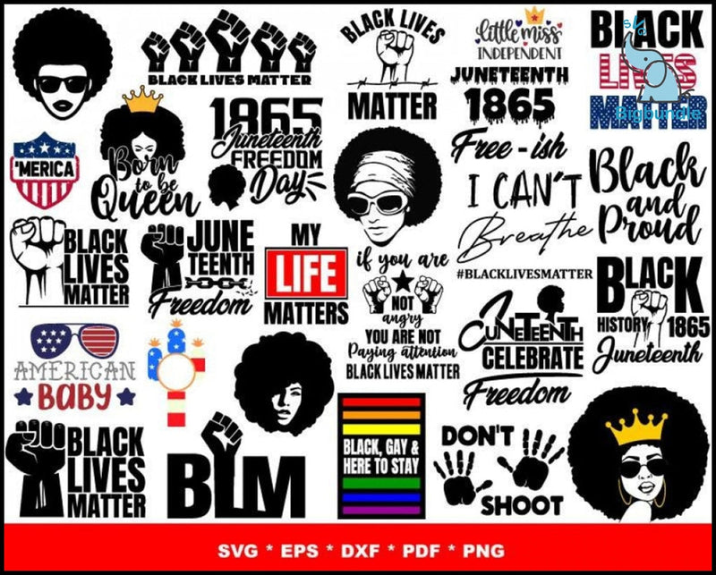 1000+ BLACK LIVES MATTER SVG MEGA BUNDLE 1.0