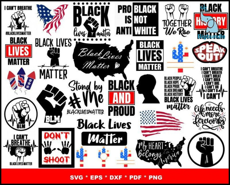 1000+ BLACK LIVES MATTER SVG MEGA BUNDLE 1.0