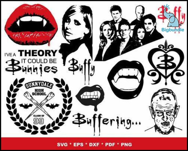 1000+ Buffy the Vampire slayers svg bundle for print and cricut