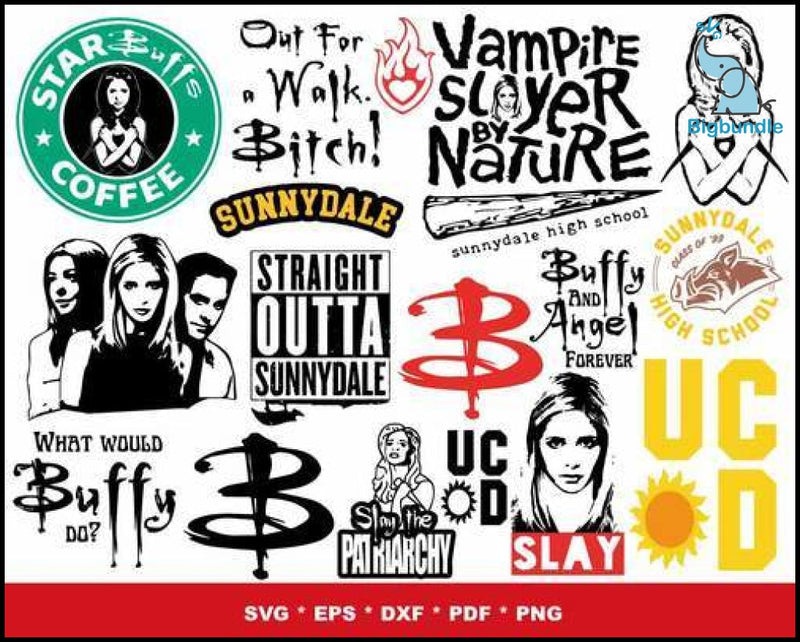 1000+ Buffy the Vampire slayers svg bundle for print and cricut