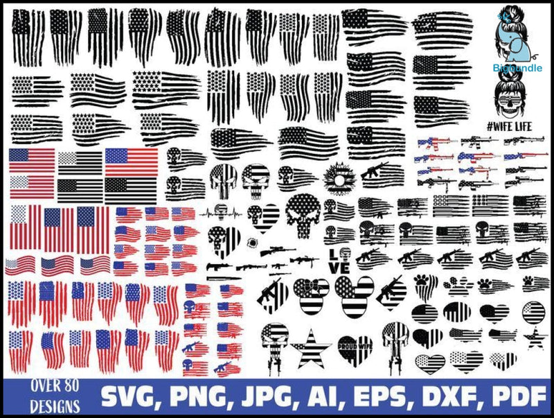 1000+ bundle american flag svg, distressed flag svg, police svg, firefighter svg