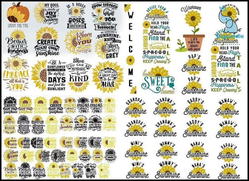 1000+ Flowers Svg Bundle, Sun Flowers Svg bundle