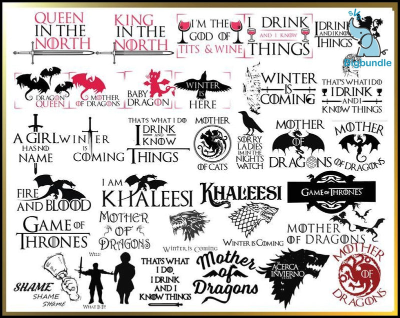 1000+ Game Of Thrones svg, Game Of Thrones Big Bundle svg