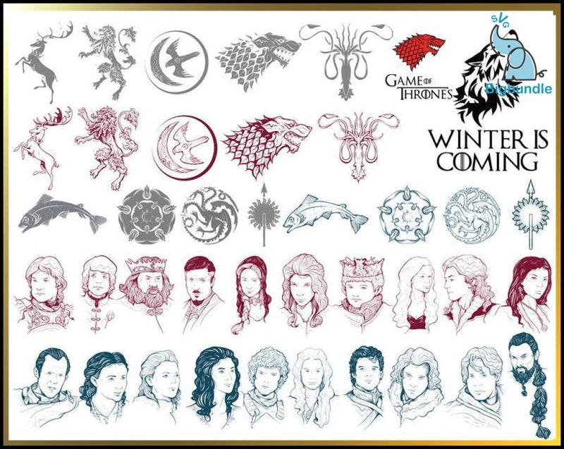 1000+ Game Of Thrones svg, Game Of Thrones Big Bundle svg