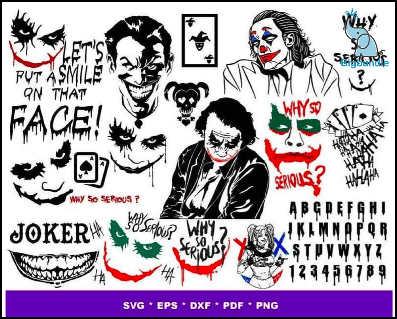 1000+ Joker New bundle SVG, DXF,PNG, Clipart, Cricut , Bundle svg, eps, png, dxf