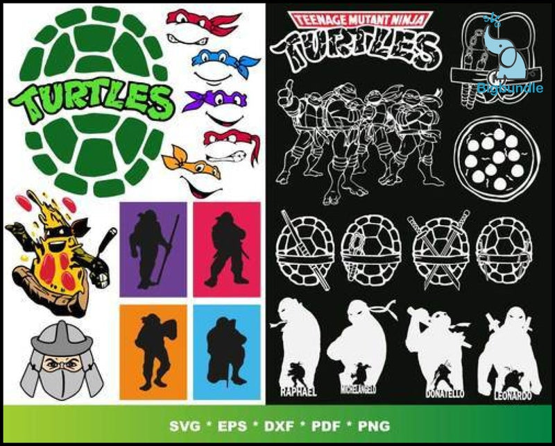 1000+ Ninja Turtles SVG Bundle 3.0