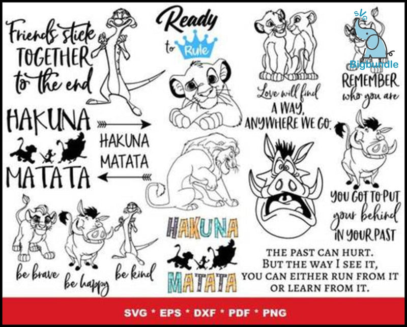 1000+ The Lion King bundle svg, png, dxf, eps