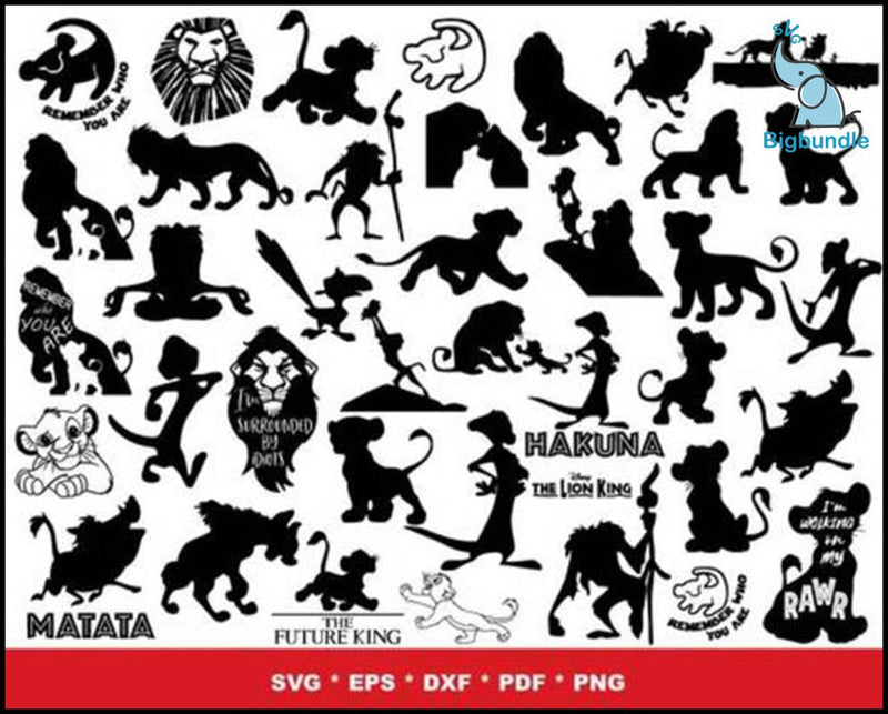 1000+ The Lion King bundle svg, png, dxf, eps