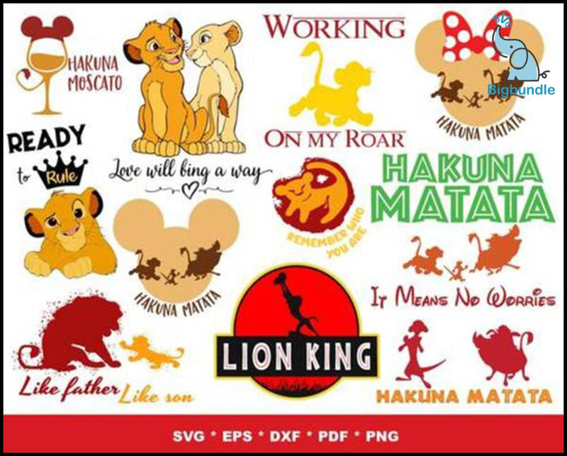 1000+ The Lion King bundle svg, png, dxf, eps