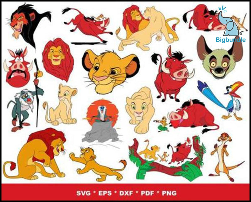 1000+ The Lion King bundle svg, png, dxf, eps