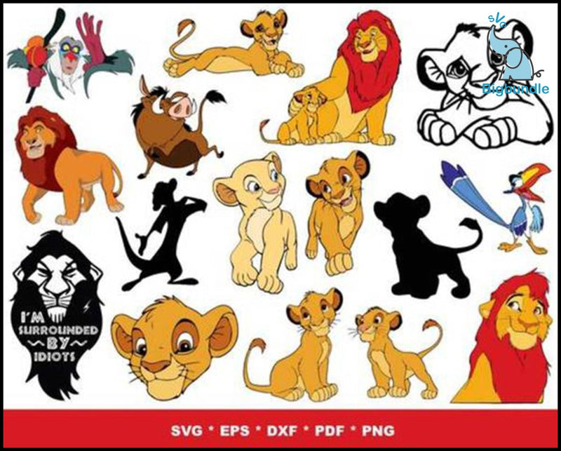 1000+ The Lion King bundle svg, png, dxf, eps