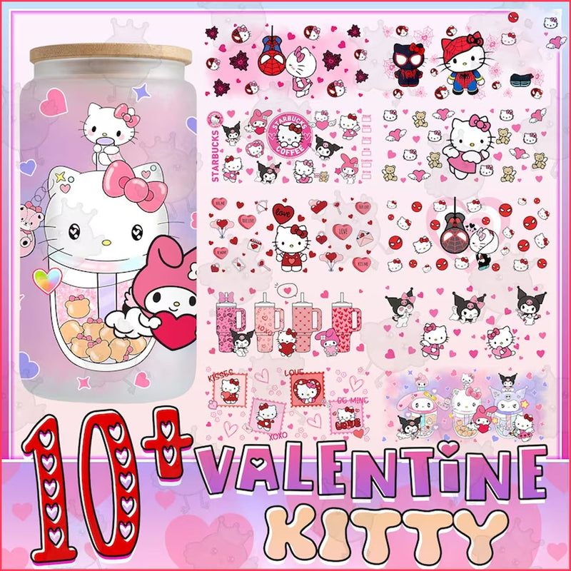 10+ hello kitty Valentine Glass Can Wrap Bundle png