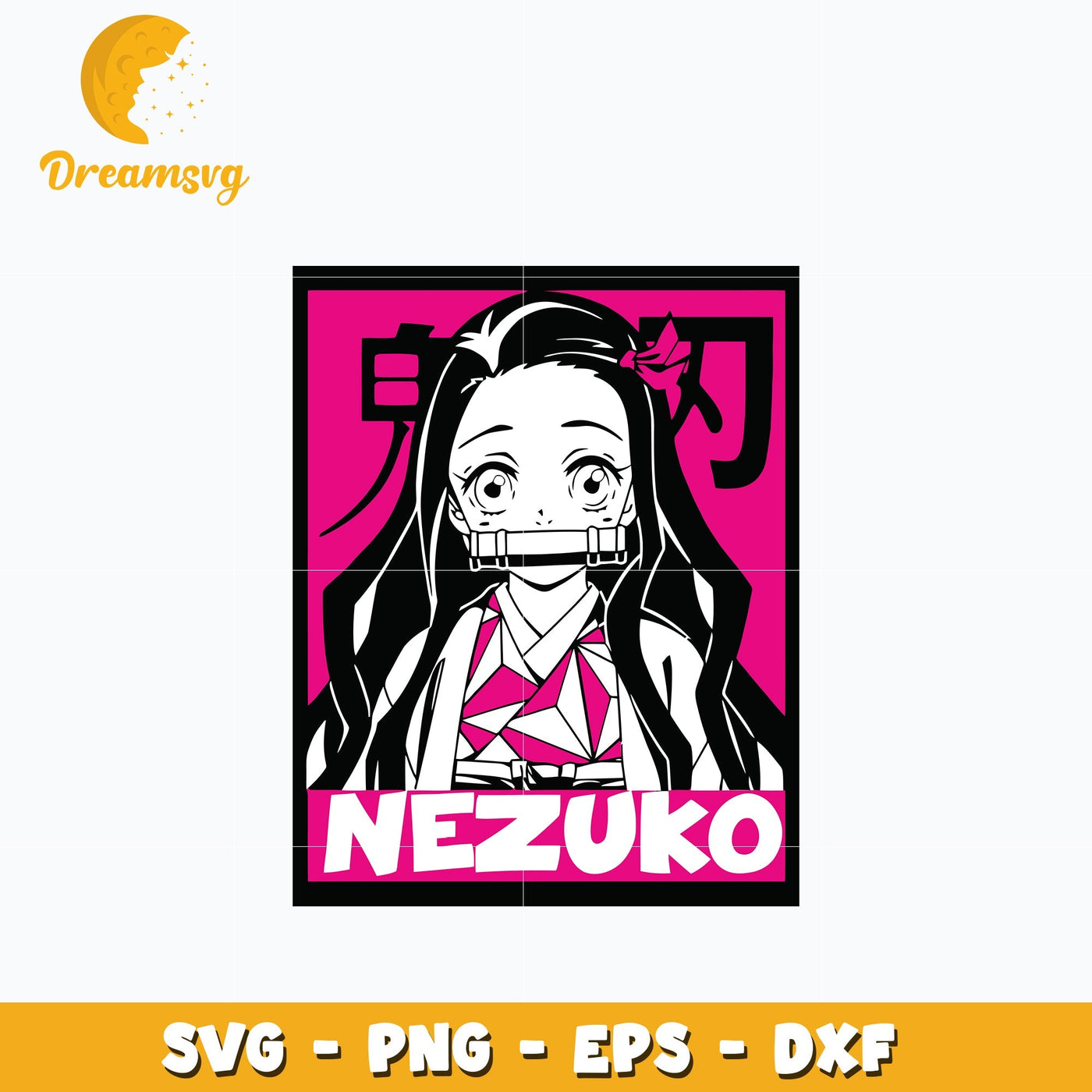 Nezuko anime svg, anime svg, Kimetsu no Yaiba svg — Inspire Arty