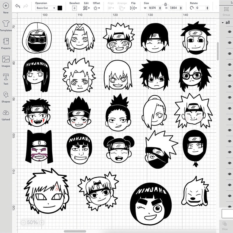 Naruto Anime Layered SVG, Naruto Cricut file, Naruto Cut files, Naruto Layered digital vector file, Naruto Digital