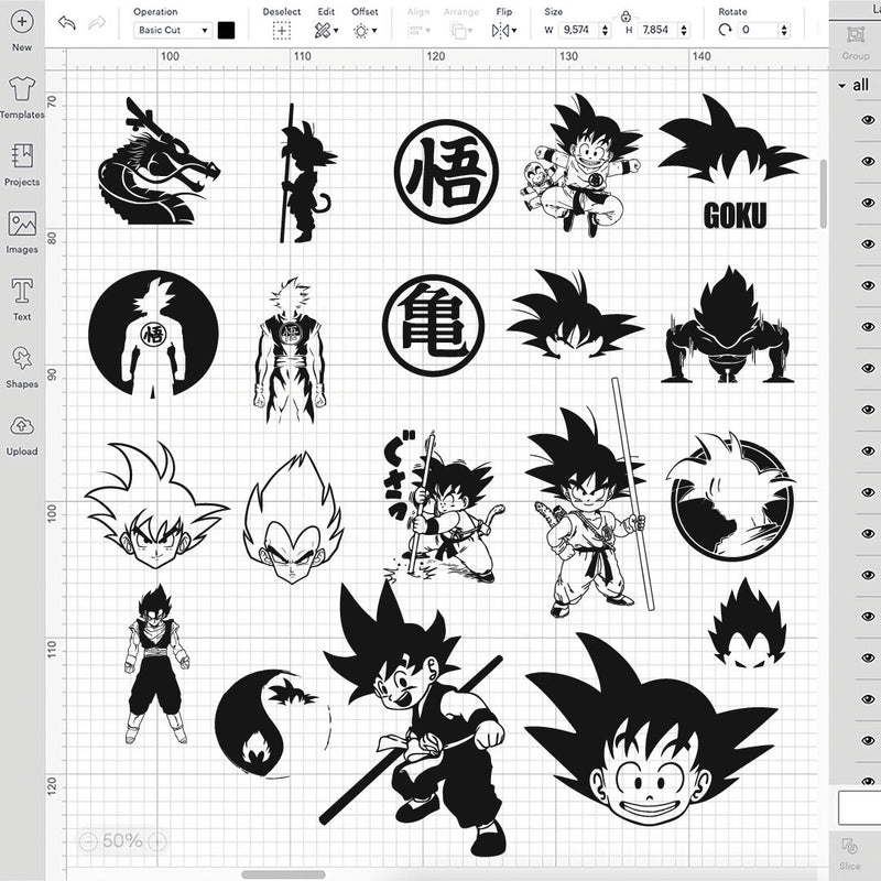 Anime Layered SVG, Dragon Balls Clipart, Dragon Balls PNG, Dragon Balls SVG Cut files
