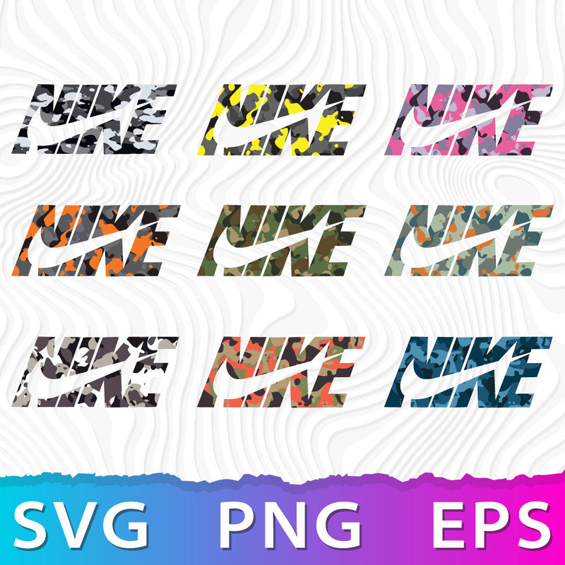 Nike Camo Logo SVG, Nike Camo SVG Cricut, Nike Camo PNG Logo, Nike Camo Shirt Designs