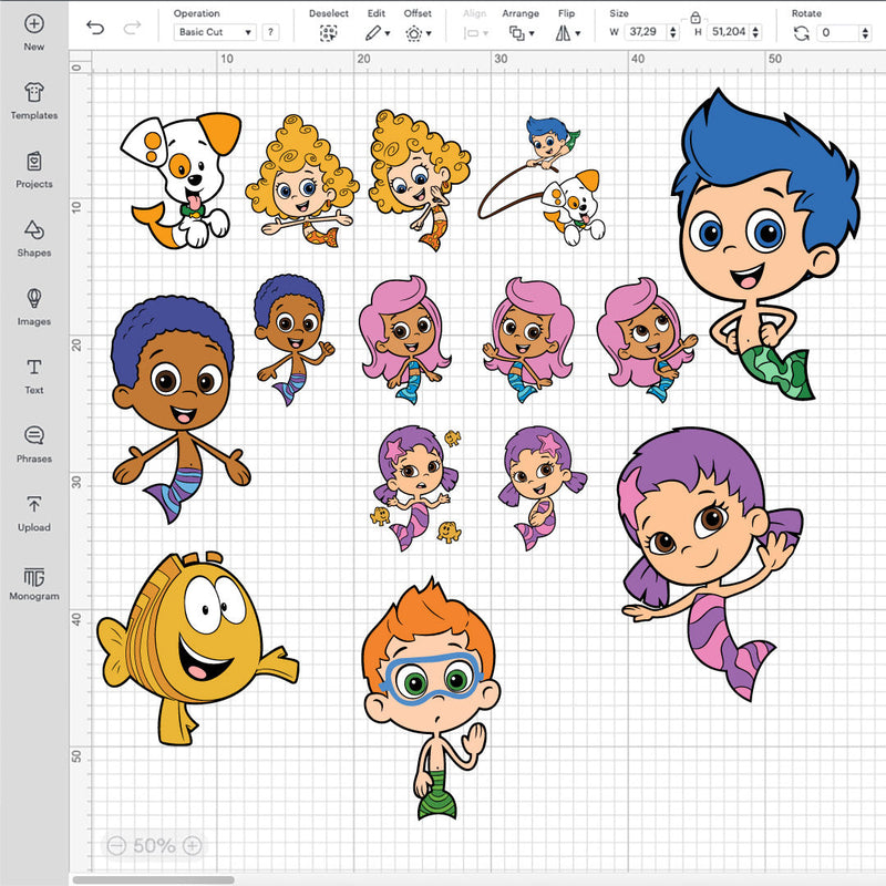 Bubble Guppies SVG Bundle, Bubble Guppies SVG Files For Cricut, Bubble Guppies PNG, Bubble Guppies Clipart