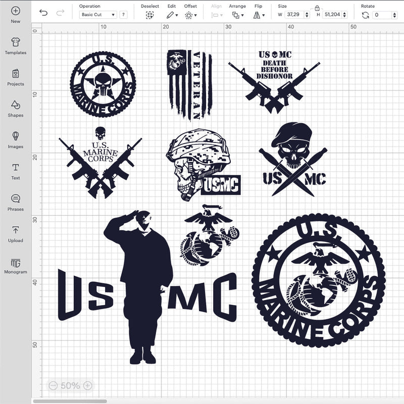 USMC Logo SVG, USMC Logo PNG, USMC Logo, USMC Cricut Designs