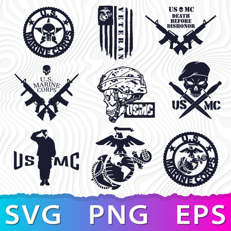 USMC Logo SVG, USMC Logo PNG, USMC Logo, USMC Cricut Designs