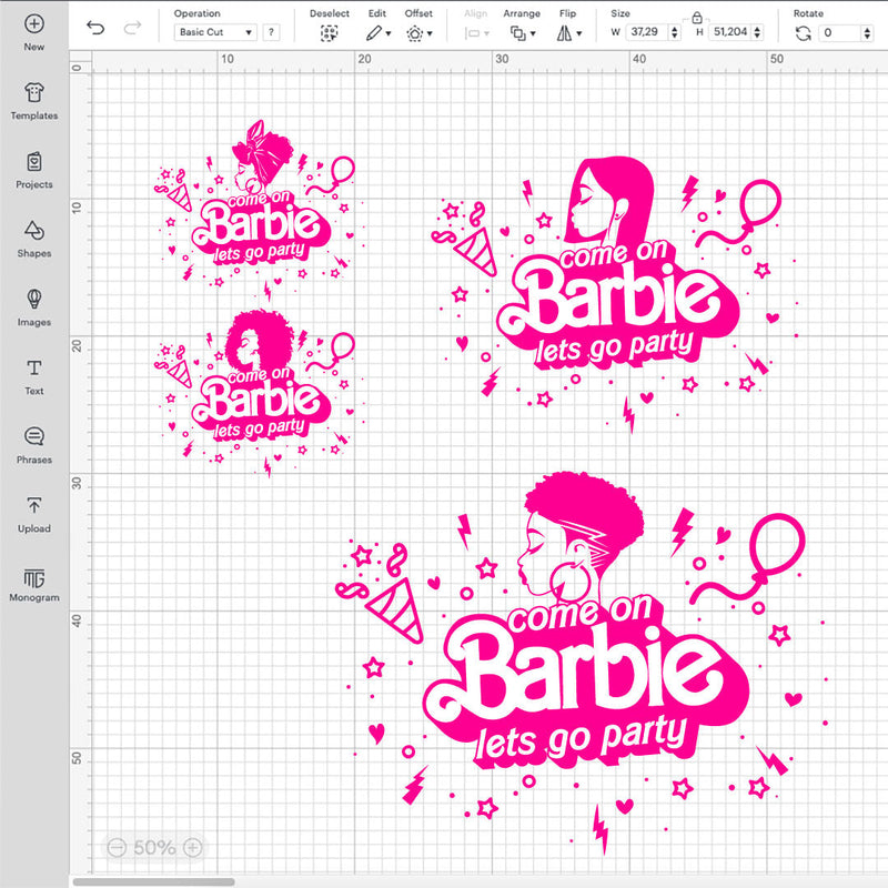 Come On Barbie Let's Go Party SVG, Black Barbie PNG, African American Barbie PNG