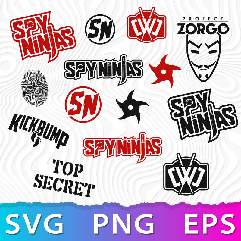 Spy Ninjas Logo SVG, Spy Ninja PNG, Ninja PNG Transparent, Spy Ninjas Cricut Designs