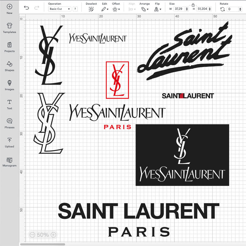Yves Saint Laurent Logo SVG, Yves Saint Laurent PNG, YSL Logo Transparent
