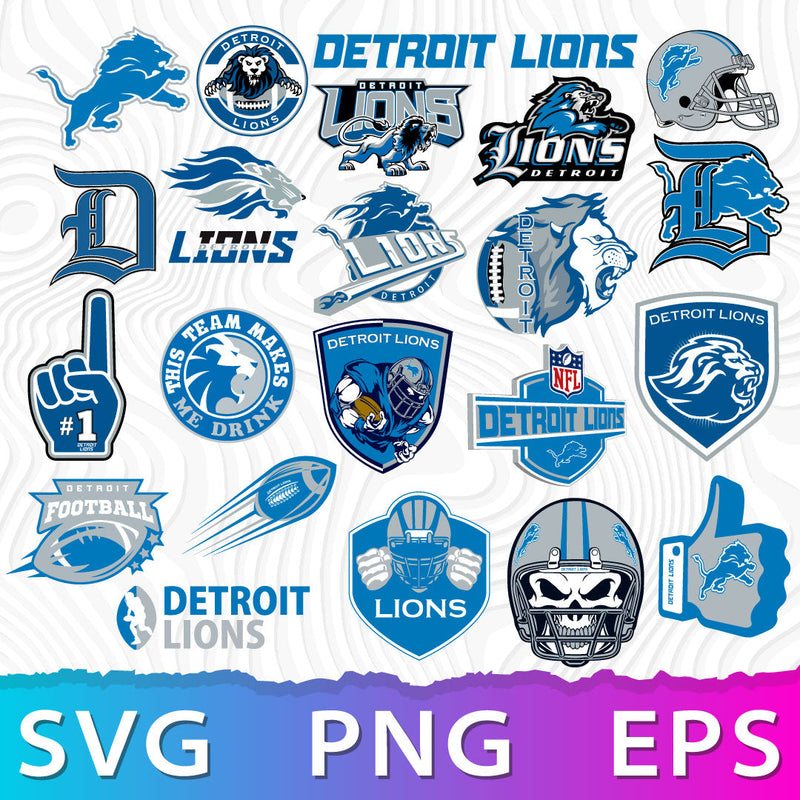 Detroit Lions SVG Bundle