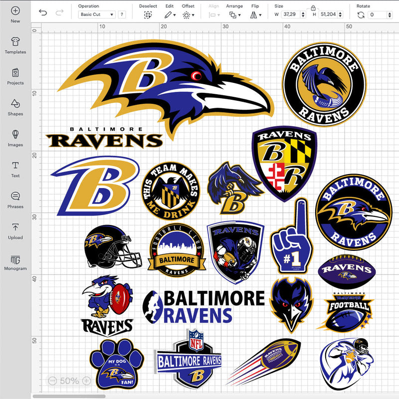 Baltimore Ravens SVG Bundle