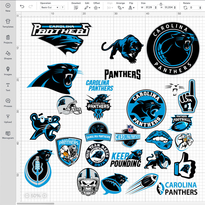 Carolina Panthers SVG Bundle