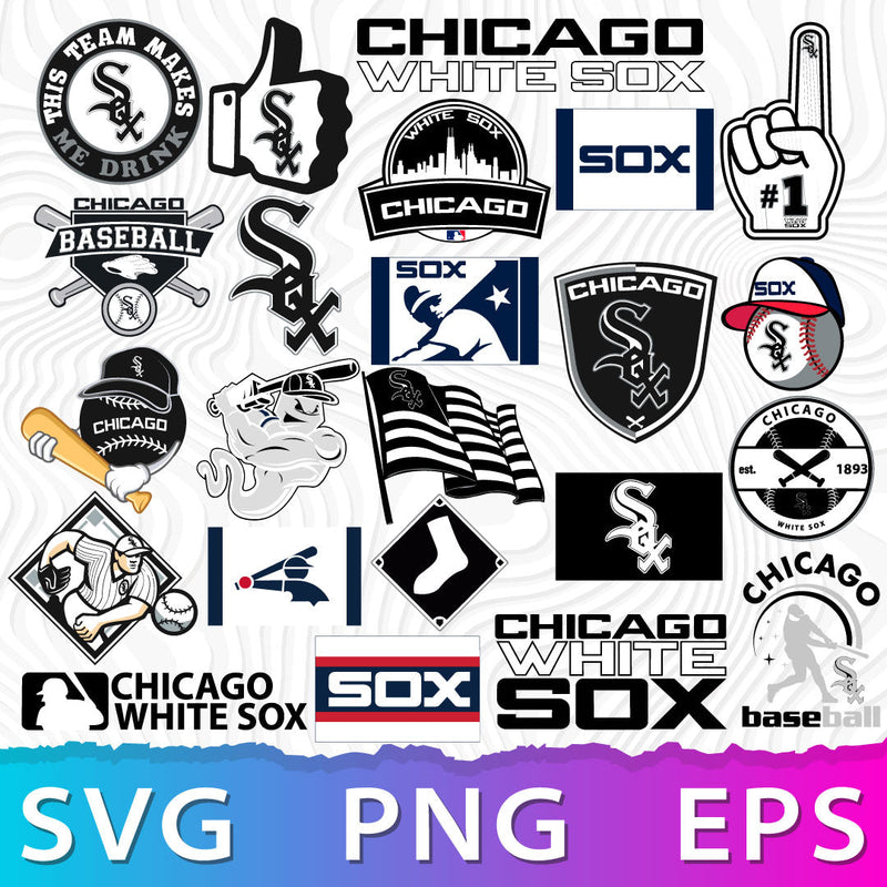 Chicago White Sox Logo SVG, White Sox Symbols, Sox Logo PNG, White Sox Logo Transparent