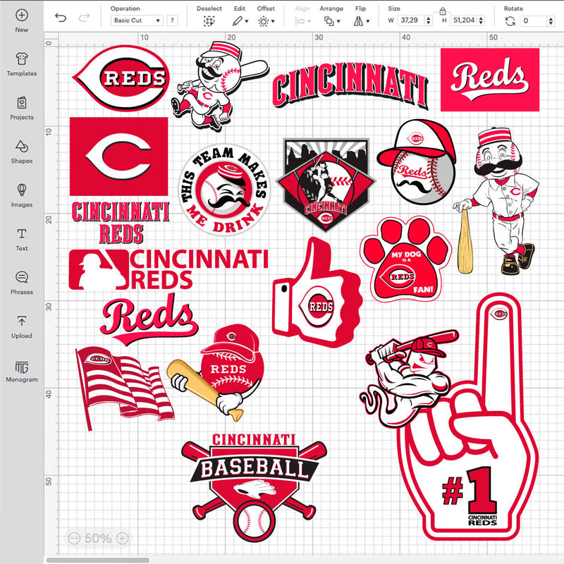 Cincinnati Reds SVG Bundle