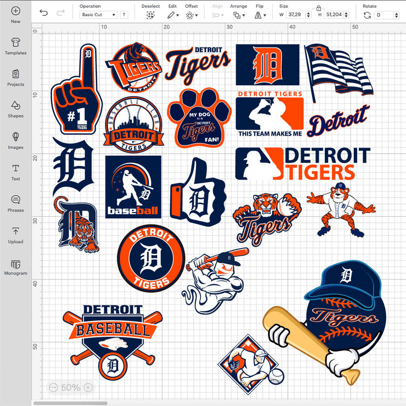 Detroit Tigers SVG Bundle