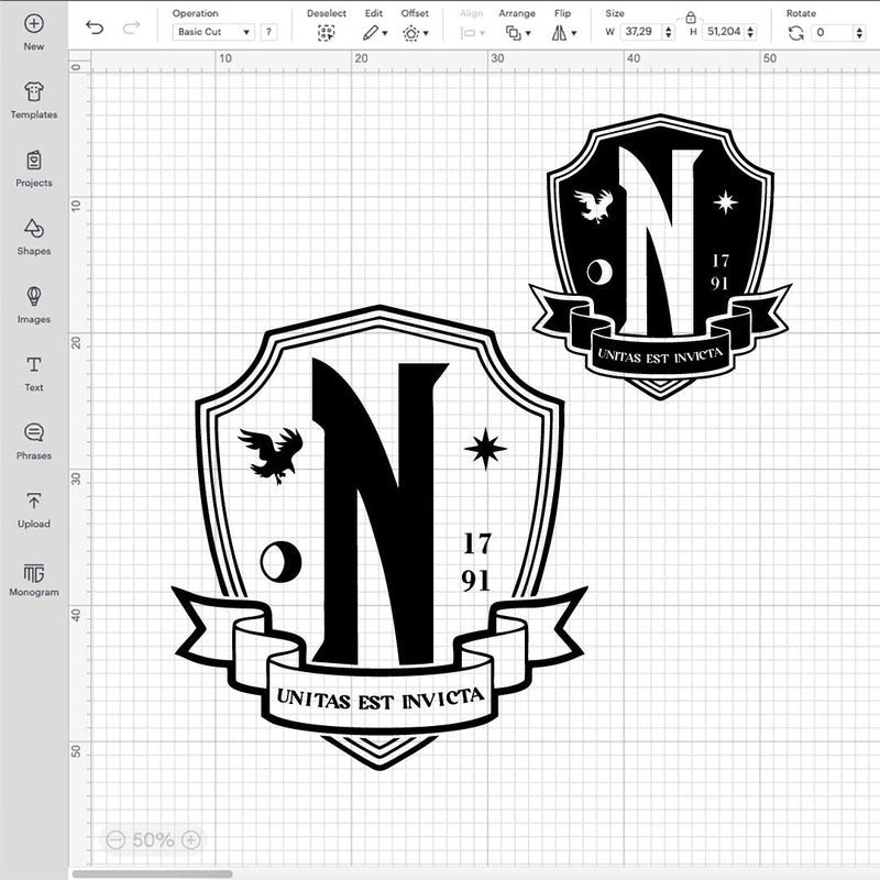 Nevermore Emblem SVG, Addams Family PNG, Nevermore Logo, Addams Family Vector