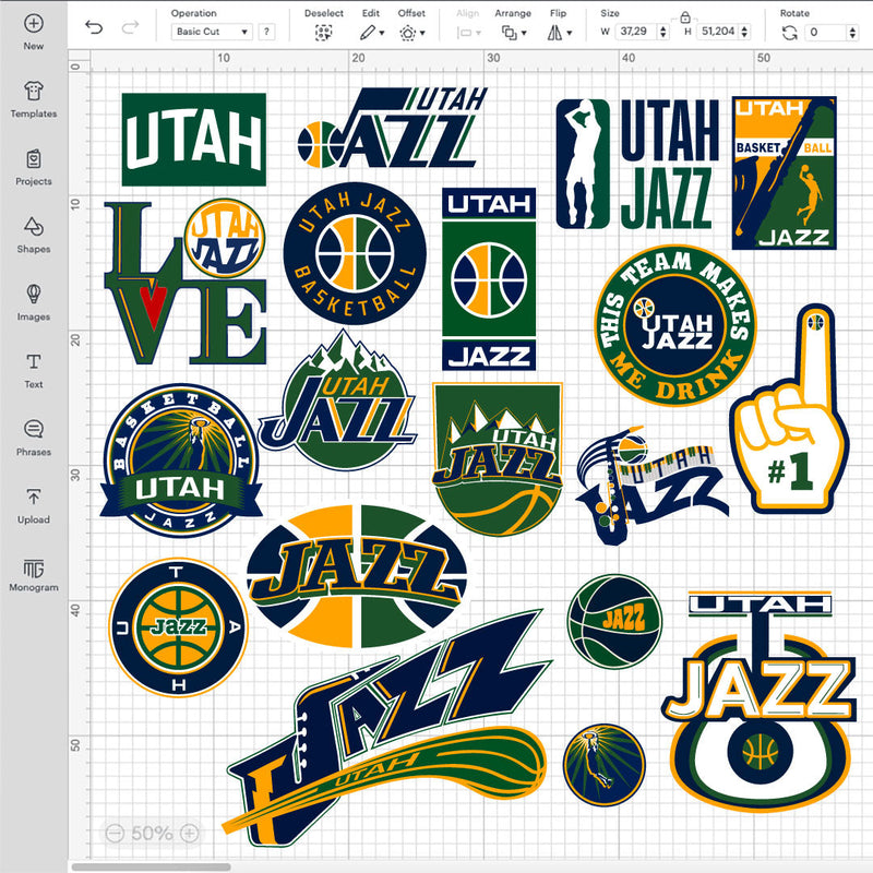 Utah Jazz Basketball Logo SVG, Utah Jazz Logo PNG, Utah Jazz Clipart