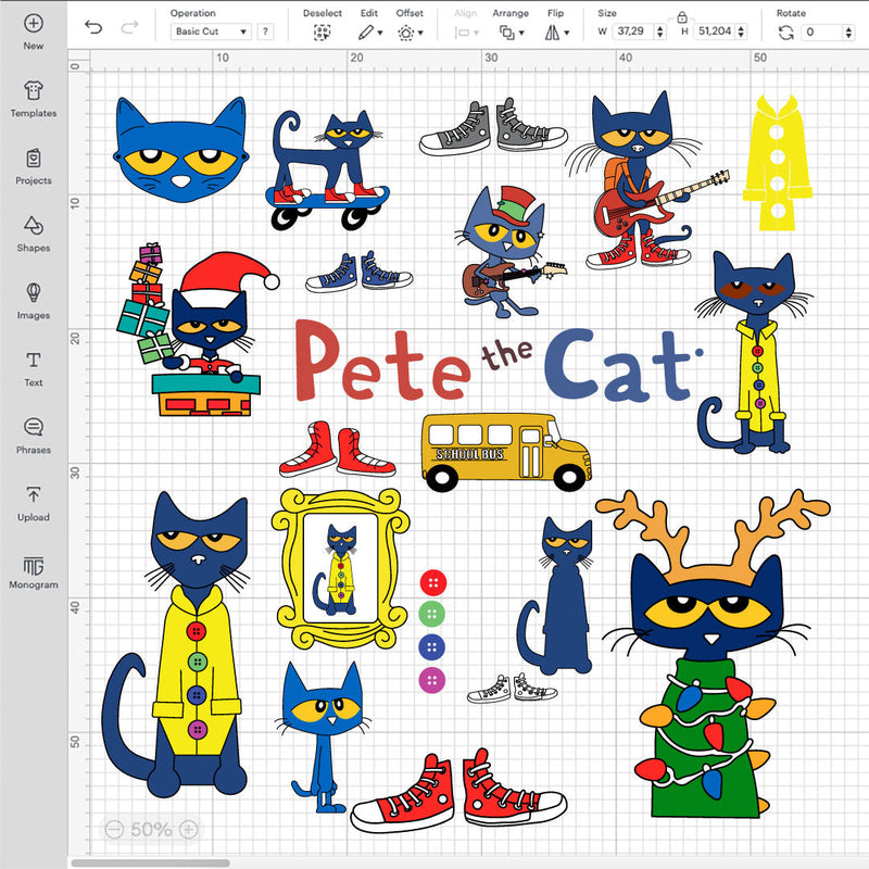 Pete The Cat SVG, Pete The Cat Bundle, Pete The Cat PNG, Pete The Cat Transparent Background