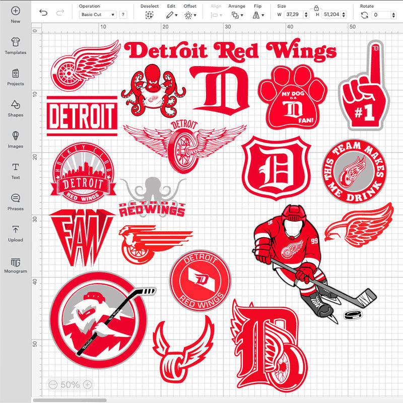 Detroit Red Wings SVG Bundle