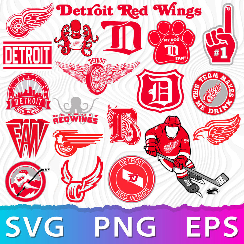 Detroit Red Wings SVG Bundle