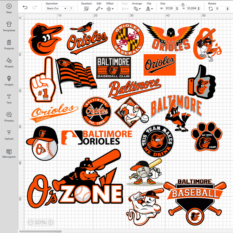 Baltimore Orioles SVG Bundle