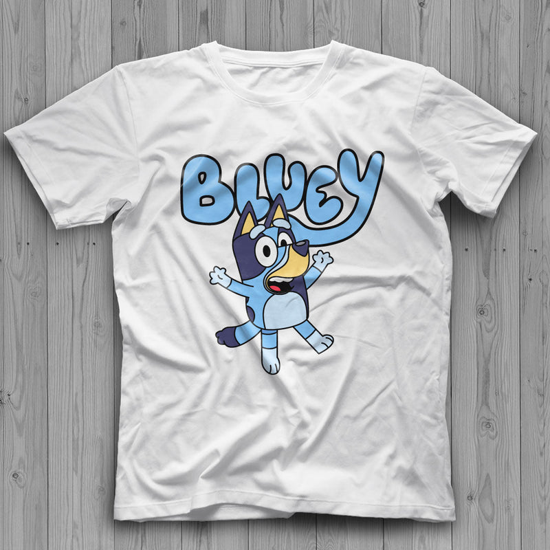 Bluey SVG, Bluey Logo PNG, Bluey Layered SVG, Bluey SVG Cricut, Bluey Printables, Bluey And Bingo Clipart