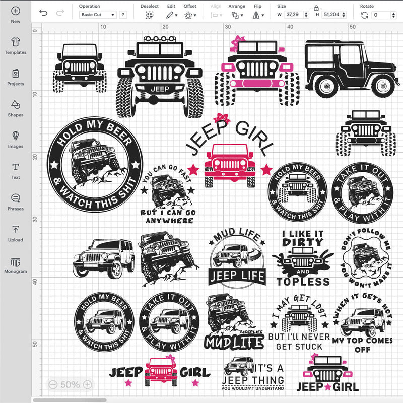 Jeep SVG Bundle, Jeep SVG, Jeep Silhouette, Jeep SVG For Cricut, Jeep Wrangler SVG