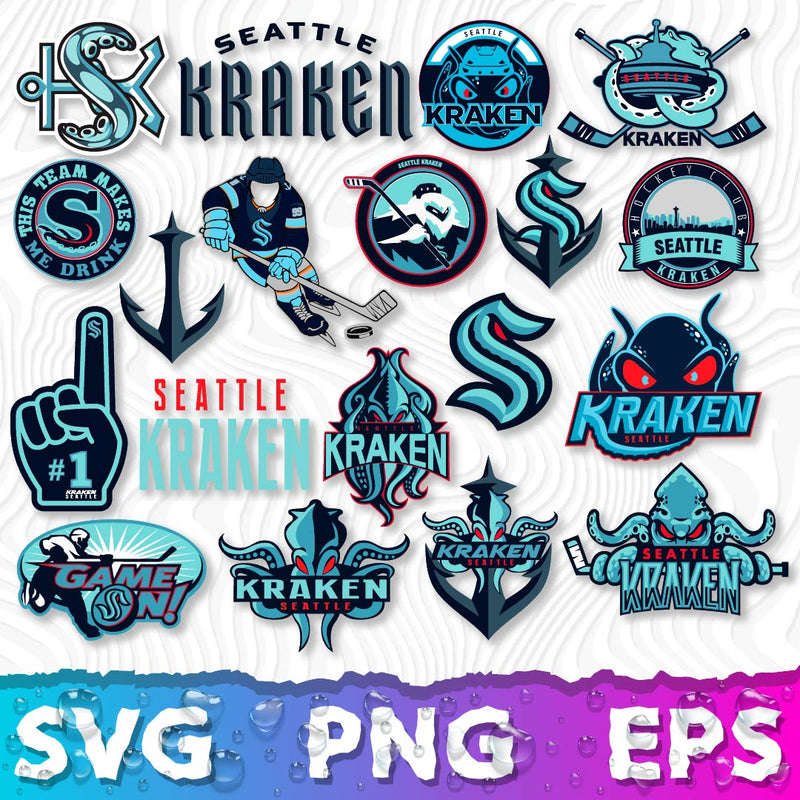 Seattle Kraken Logo SVG, Kraken Logo NHL, Seattle Kraken PNG, Kraken Vector Logo, Seattle Kraken Logo Transparent