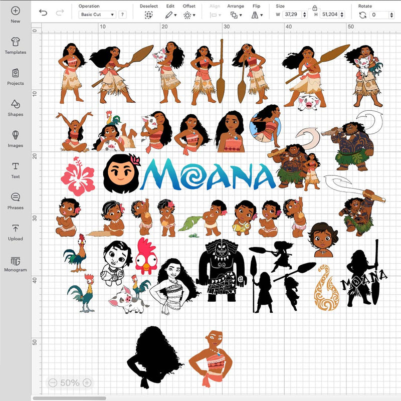 Moana SVG, Cricut Moana SVG, Moana SVG Birthday, Moana PNG, Moana PNG Transparent, Maui Moana