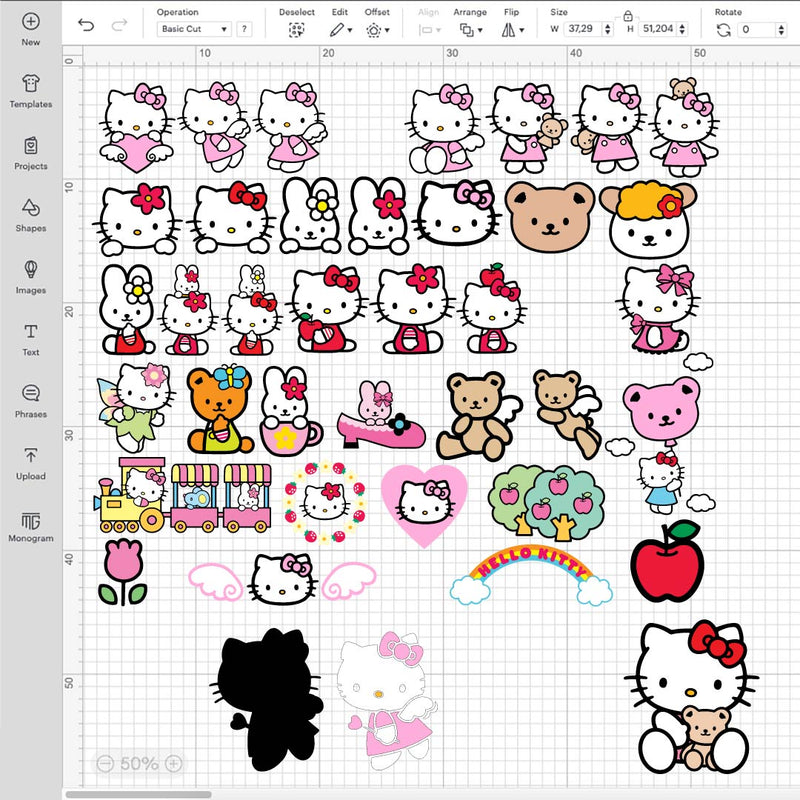 Hello Kitty SVG, Hello Kitty PNG Transparent, Hello Kitty SVG Cricut, Hello Kitty Characters PNG, Sanrio SVG