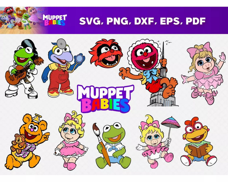 Muppet Babies SVG Bundle 68+ Files For Cricut & Silhouette