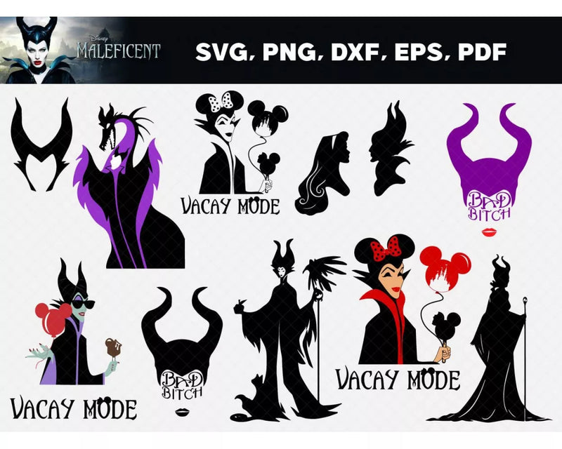 Maleficent SVG Bundle 37+ Files For Cricut & Silhouette