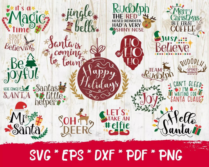 Christmas SVG Bundle 600+ Files For Cricut & Silhouette